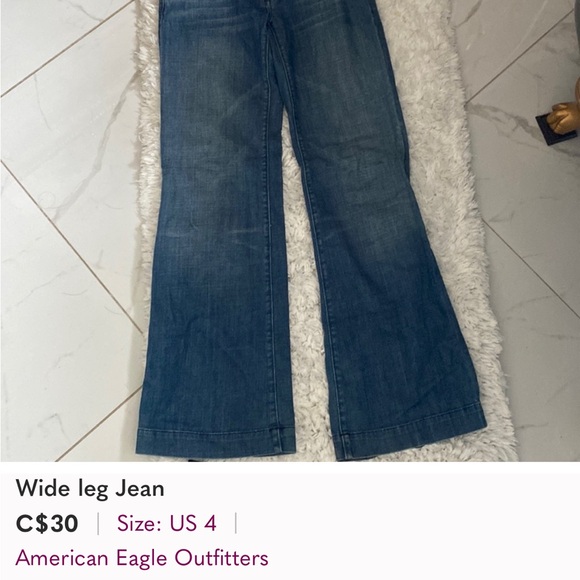 American Eagle Outfitters Denim - American Eagle Outfitters Blue Wide Leg Jeans